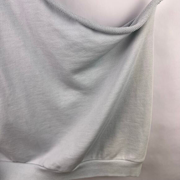 CAMI NYC Beck Top, Glacier Blue, 100% Cotton, One Shoulder Puff Sleeve - Picture 4 of 10